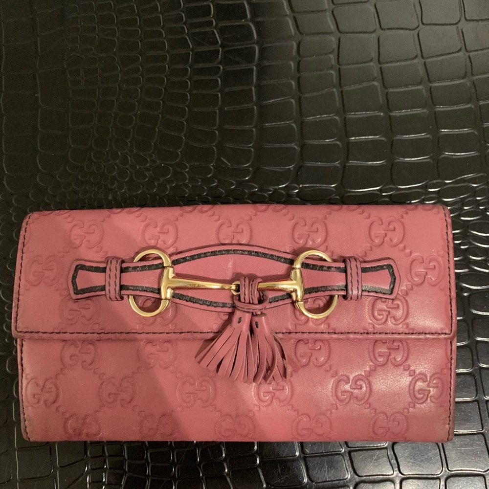 Pink GG Guccissma wallet